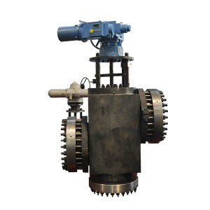 Electric three-way valve for water supply of high-pressure heater