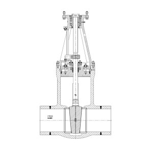 High-end gate valve for conventional island